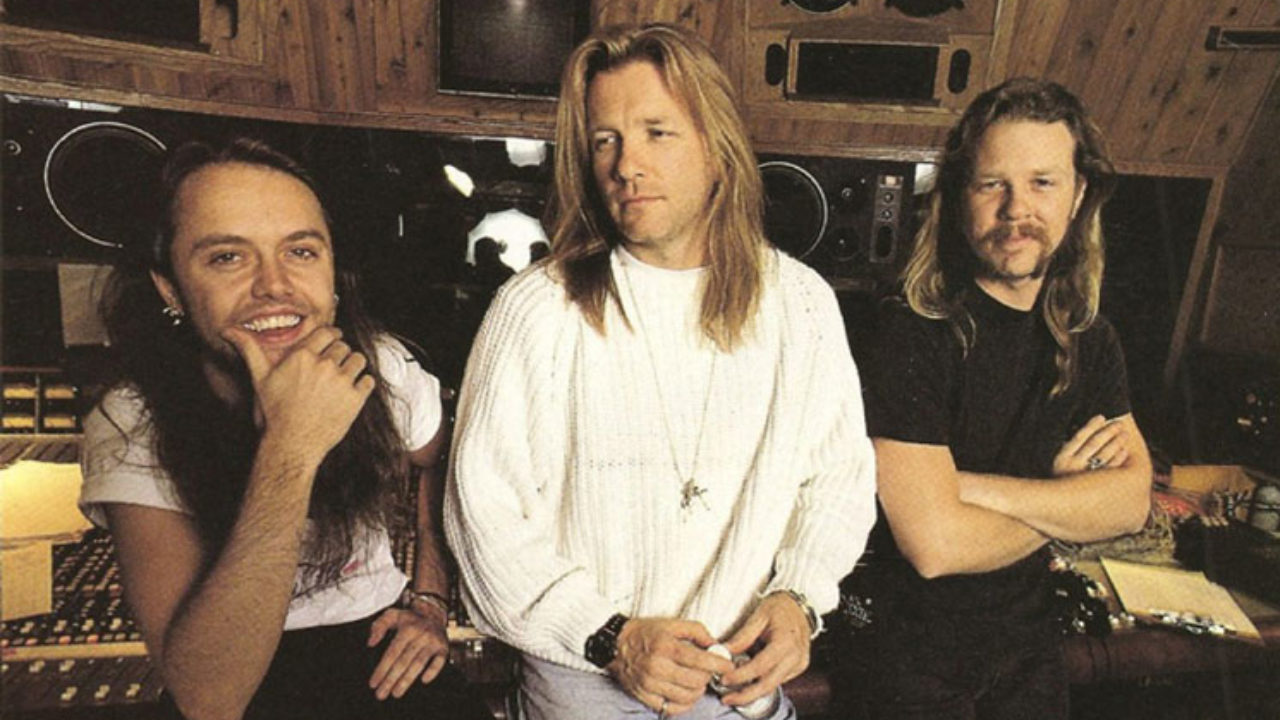 製作人鮑勃‧洛克（Bob Rock，中）的加入，為Metallica帶來新的氣象。