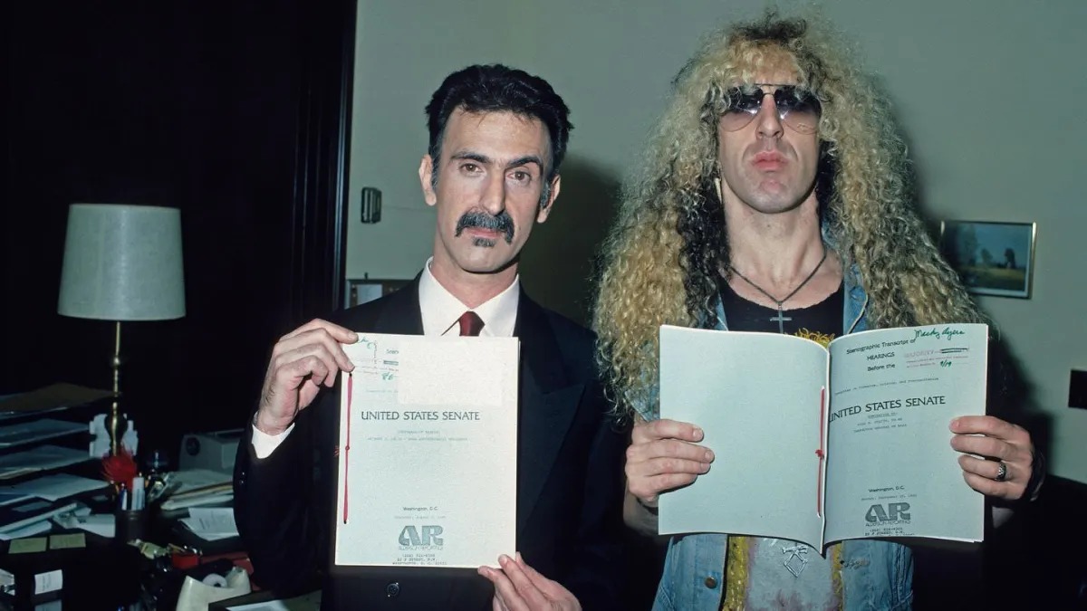 Dee Snider和Frank Zappa。攝：Mark Weiss。