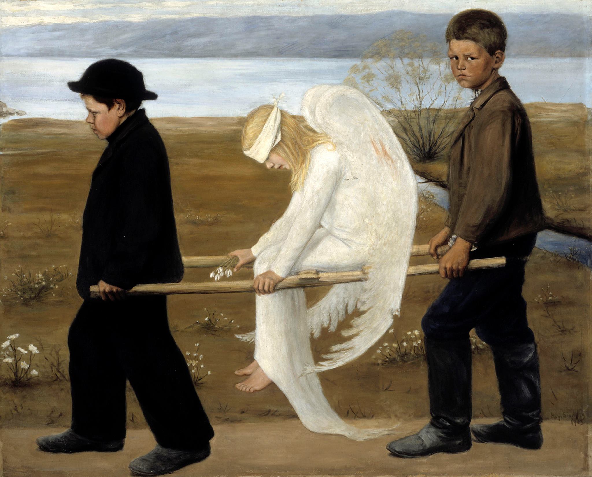 芬蘭象徵主義畫家Hugo Simberg的作品《The Wounded Angel》。