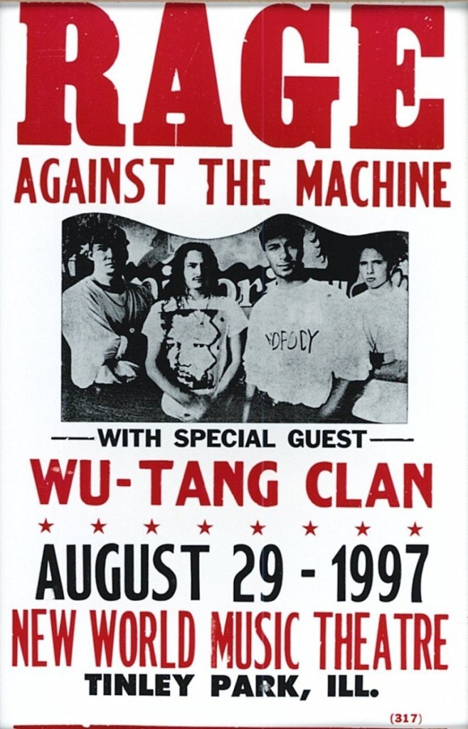 紐約市著名的嘻哈音樂組合Wu-Tang和加州重金屬樂團Rage Against the Machine的微妙組合。