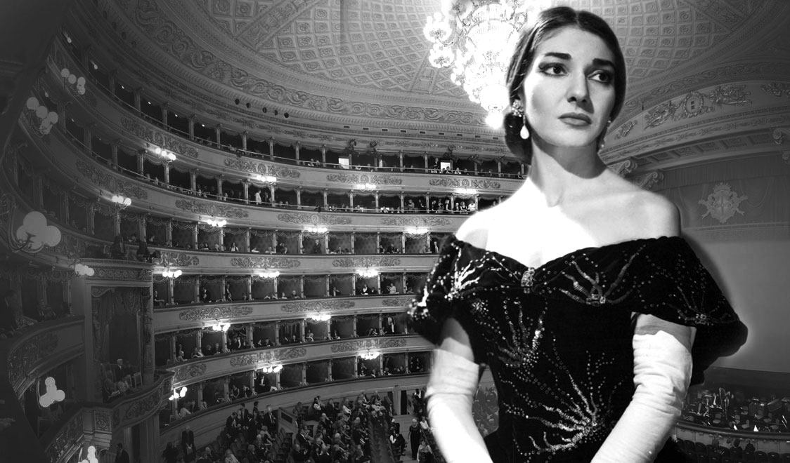 希臘女高音瑪麗亞‧卡拉絲（Maria Callas）。