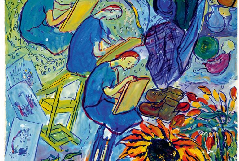 猶太裔德國藝術家夏洛特‧薩洛蒙在躲避納粹追捕期間，創作了一系列共784幅畫作。