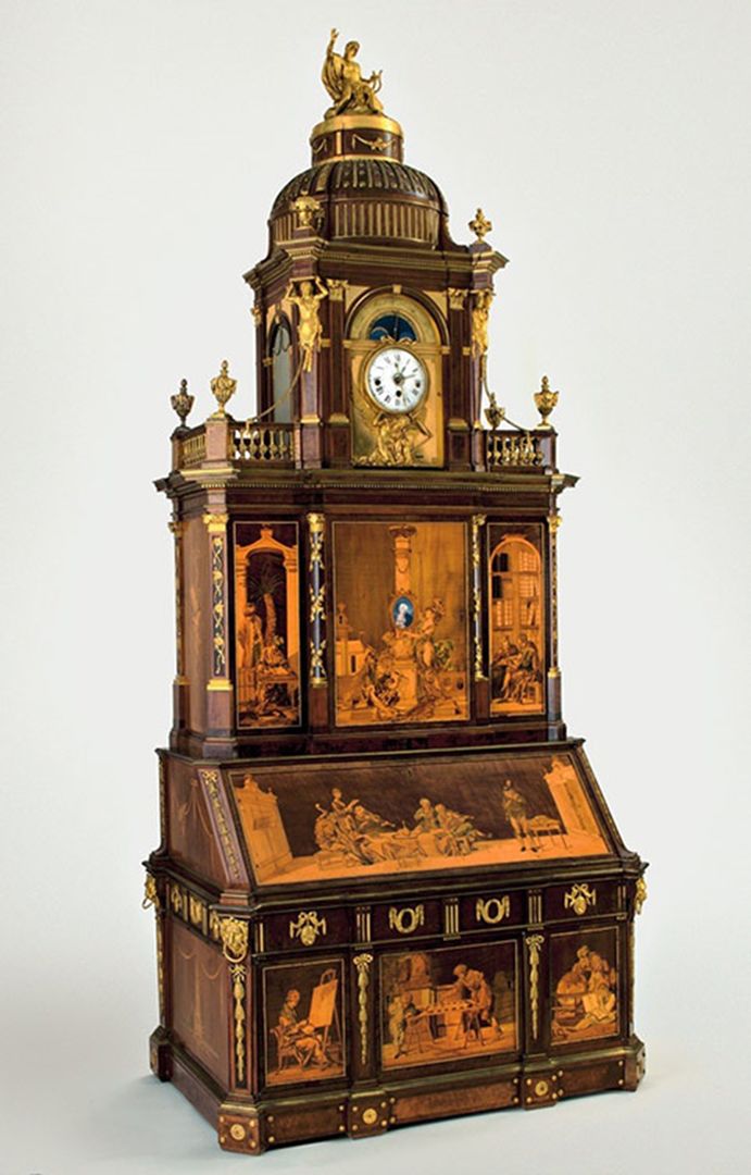 為普魯士國王腓特烈・威廉二世打造的「柏林寫字桌櫃」。
