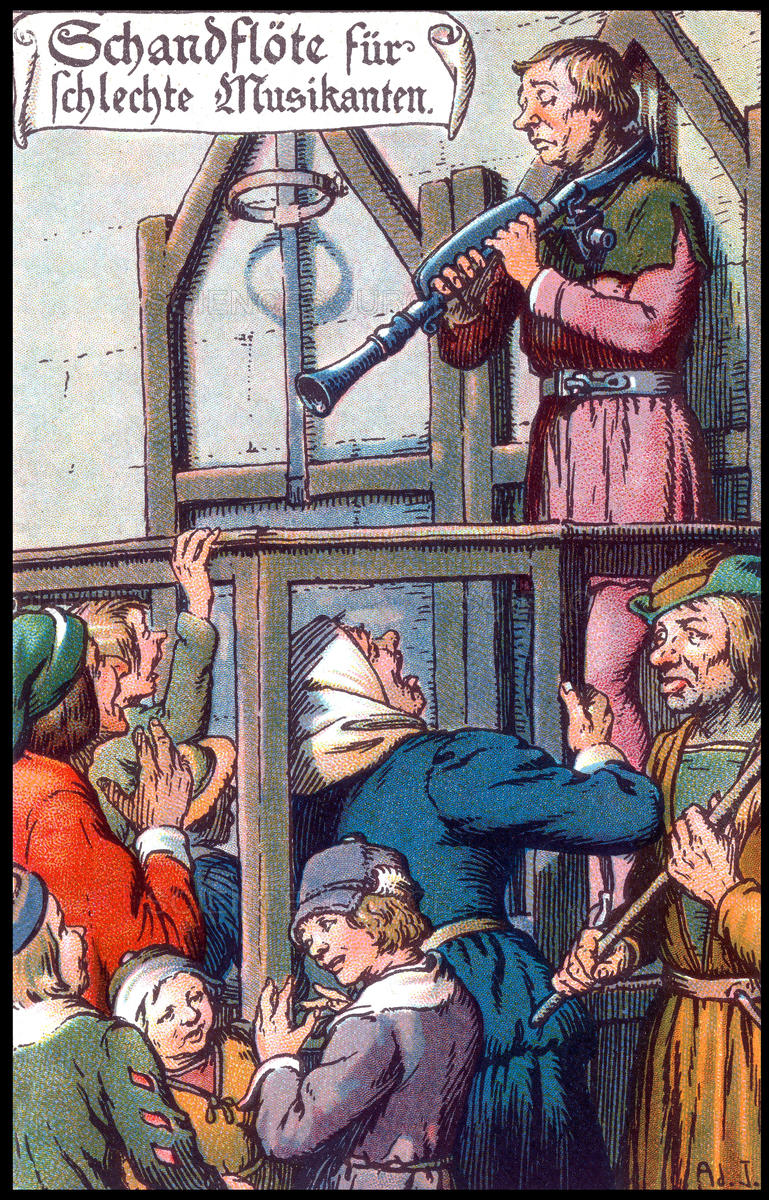 「恥辱之笛」公開處刑的插畫。