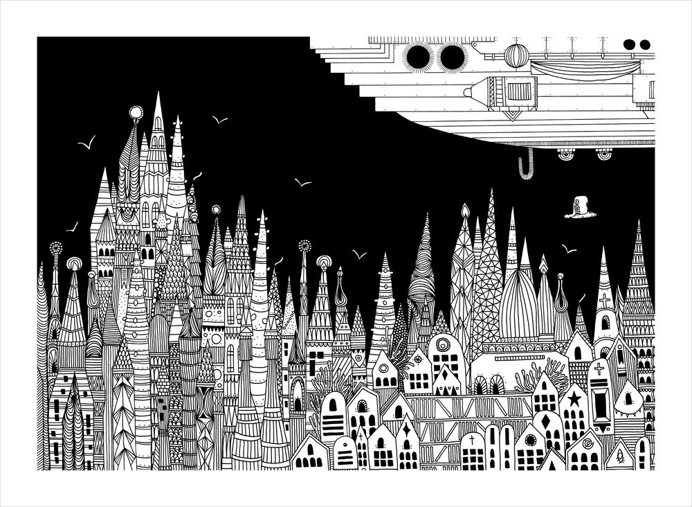 Karina Puente筆下《看不見的城市》。