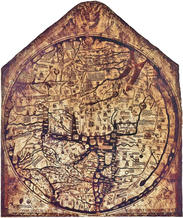 赫里福德地圖反映出中世紀人們的世界觀。